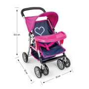 Dětský sportovní kočárek pro panenky Kate Prestige Navy Milly Mally 