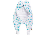 Letní bio spací pytel s nohavicemi delfínci aqua Kaarsgaren