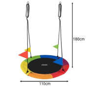 Houpací kruh čapí hnízdo 110 cm multicolor