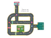 Gigant puzzle Závodní dráha Crazy Motors 26 ks Djeco