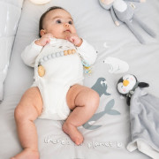 2-dílný bavlněný set do postýlky 0 m+ bonjourbébé