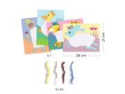 Kreativní sada Wool & Velcro - S čepicí Djeco