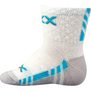 Ponožky kojenecké slabé Piusinek s bavlnou bílé dívčí (3 páry) vel. 18-20 (12-14)