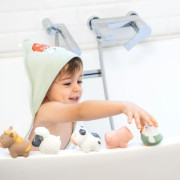 Dětská bavlněná osuška s kapucí 100x100 cm bonjourbébé