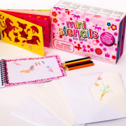 Meadow Kreslicí šablony s pastelkami mini box pro holčičky nezobra