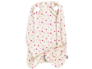 Letní spací pytel biobavlna fuchsiové hvězdičky Kaarsgaren