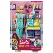 Barbie Povolání herní set s panenkou - doktorka v modrém oblečku