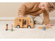 Školní autobus s figurkami dřevěný Little Dutch