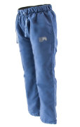 Outdoorové kalhoty podšité bavlnou modré