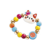 Kreativní sada Výroba šperků dřevěné korálky Kočičky 4 ks Janod Atelier