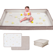 Hrací podložka pěnová s míčky Brown Beige Taf Toys