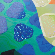 Sada třpytivých samolepek se scénou Svět dinosaurů Mudpuppy 