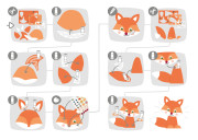 Kreativní sada První stříhací lišky Haba