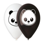 Balónek pastel 30 cm Panda potisk 10 ks v balení
