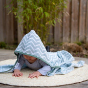 Mušelínová osuška Blenker s kapucí 100x70 cm KipKep