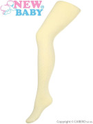 Bavlněné punčocháče 3D New Baby Béžové s puntíky