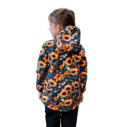 Dětská softshellová bunda Duo Slunečnice černá Esito