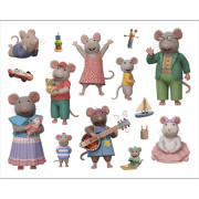 Lepím si znovu a znovu Dům myšek Sam & Julie