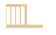 Válendová bočnice k postýlce 120 cm- ECO - přírodní