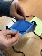 Látková respirační rouška s kapsou ŽLUTÁ