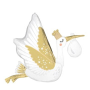 Čáp - speciální zásilka 88x71 cm - fóliový balónek