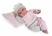 Realistická panenka miminko se zvuky a měkkým látkovým tělem Toneta 70331 Antonio Juan 