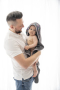 Dětská osuška s kapucí Maxi print 100 x 100 cm Babymatex