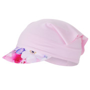 Šátek tenký kšilt Outlast® UV 50+ růžové baby/kytky Little Angel 