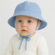 Kojenecký mušelínový klobouček jeans New Baby 