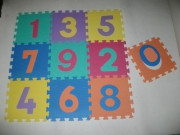 Pěnové puzzle podložka 32cm - čísla
