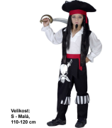 Kostým na karneval - pirát, 110-120 cm