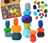 Dřevěná barevná věz - Kameny