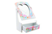 Šperkovnice dřevěná se zrcátkem jednorožec