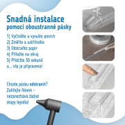 Ochranná páska na hrany transparentní 3 m Sipo 