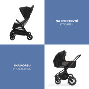 Pláštěnka na kočárek univerzální exclusive Black Zopa