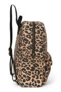 Cotton Midi Backpack - batůžek s přední kapsou Brown Leopard Studio Noos