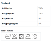 Ponožky dětské froté sportovní Hawkik pro kluky 3 páry