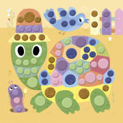 My arts&crafts Mini Kulaté nálepky Pejsek a kamarádi od 3 let Janod