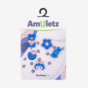 Amulety - ozdoby na boty Amuletz Modrý set mix Coqui