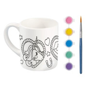 Jednorožec malování hrnečku Totum