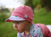 Kšiltovka tenká vzor UV 50+ Outlast® bílá/bílá louka