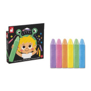 Colorino Barevné křídy na chodník 6 barev Janod 