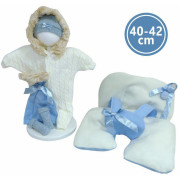 Realistická panenka miminko se zvuky a měkkým látkovým tělem Llorens 