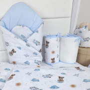 Novorozenecká zavinovačka bavlna Méďa pilot