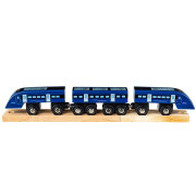 Rychlík High Speed 1 modrý Bigjigs Rail 
