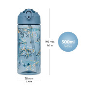 Tritanová láhev na pití s brčkem 500 ml Baagl