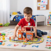 Montessori dřevěná garáž 2v1 Hasič