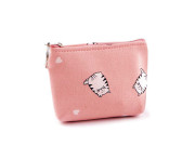 Malá peněženka/klíčenka kočka, textilní 11x8 cm