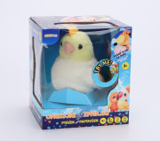 Opakující a zpívající papoušek Steppos