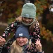 Zimní čepice Teddy fleece double Denim blue Esito